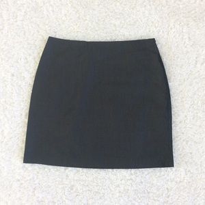 Banana Republic Charcoal Gray Lined Skirt